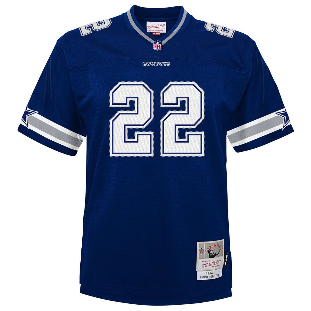 Emmitt Smith Dallas Cowboys Youth 1996 Legacy Jersey - Navy