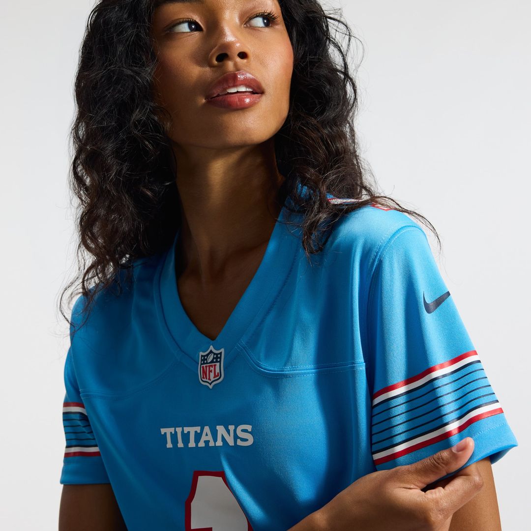 Cameron Ward Tennessee Titans Women's Game Jersey - Light Blue
