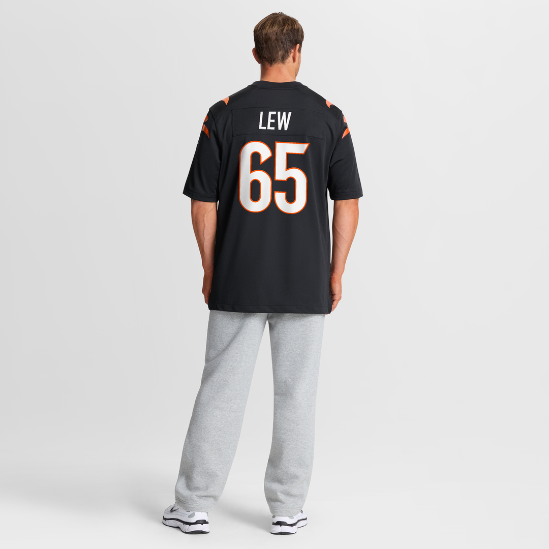 Connor Lew Cincinnati Bengals Team Game Jersey - Black