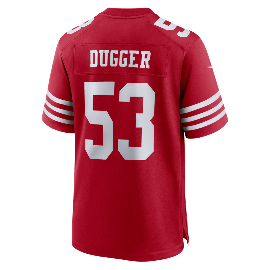 Jaden Dugger III San Francisco 49ers Team Game Jersey - Scarlet