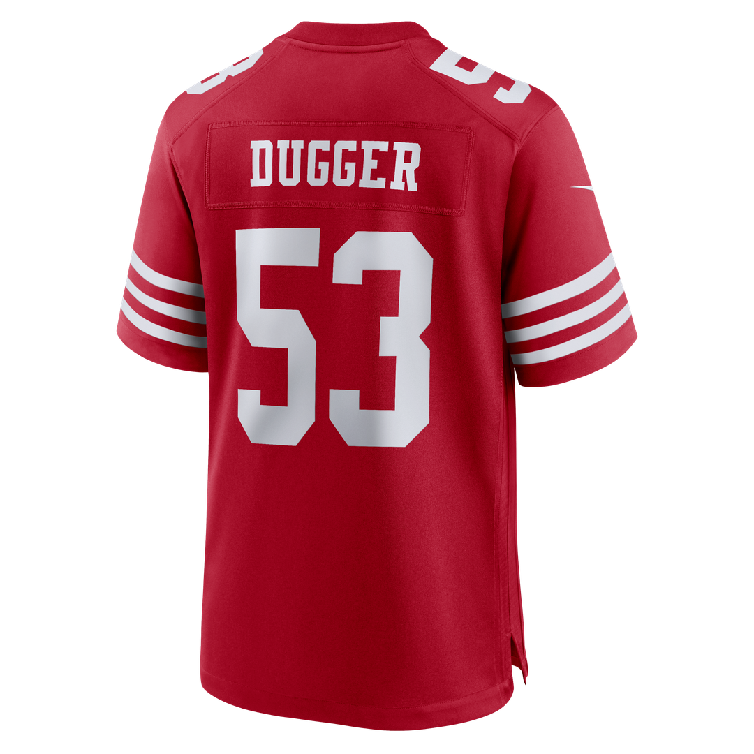 Jaden Dugger III San Francisco 49ers Team Game Jersey - Scarlet