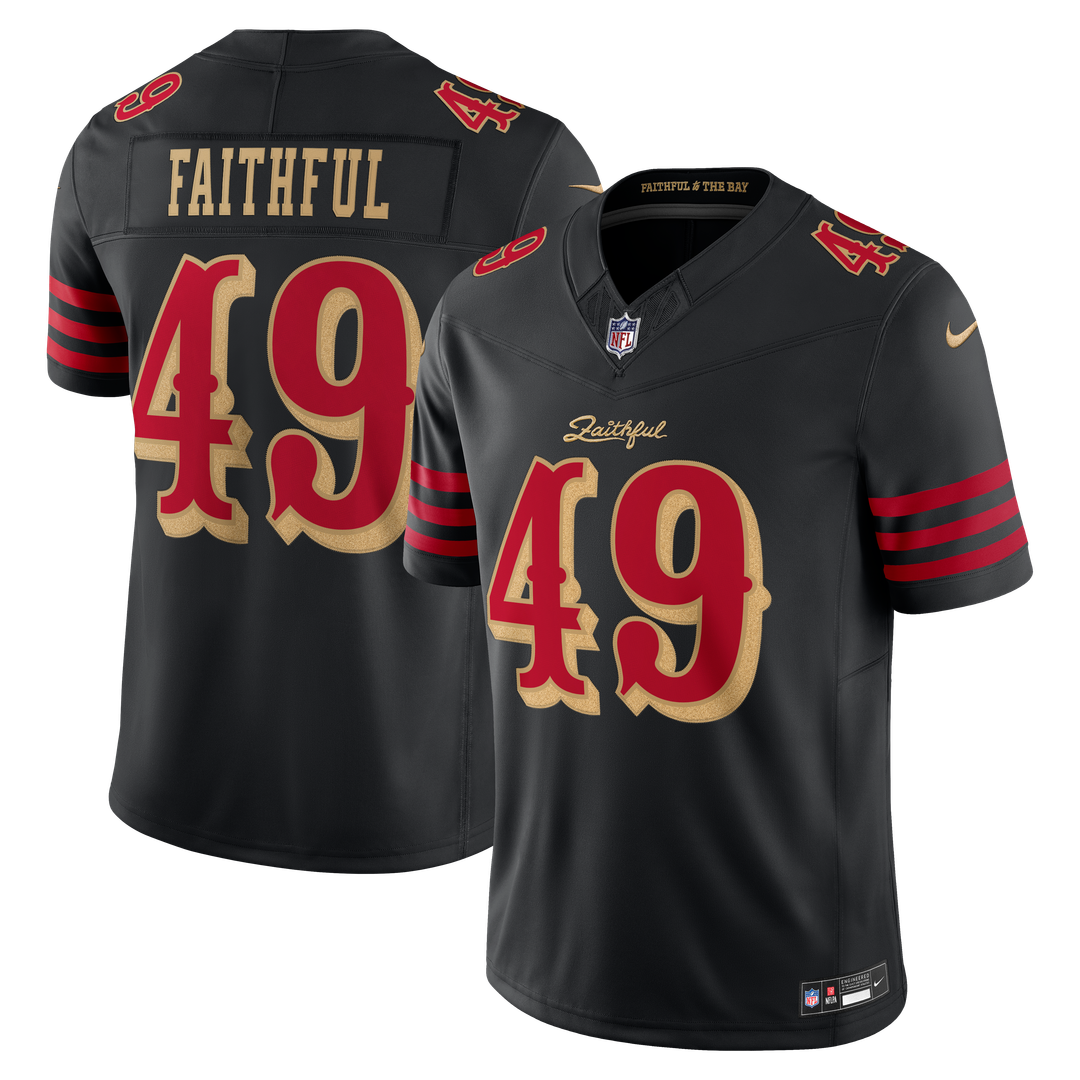 The Faithful San Francisco 49ers Rivalries Collection Stitched Limited Jersey - Black
