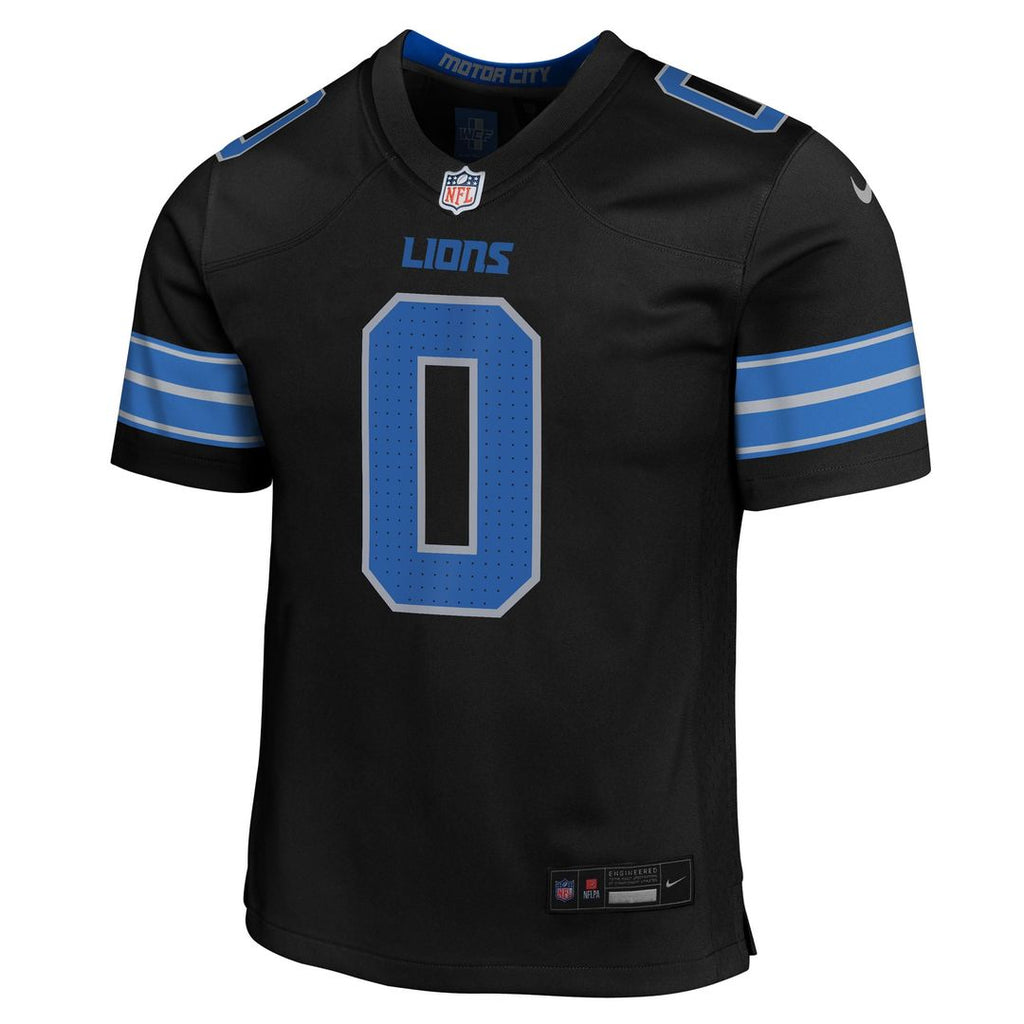 Jahmyr Gibbs Detroit Lions Youth Game Jersey - Black