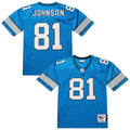 Calvin Johnson Detroit Lions 2007 Authentic Throwback Retired Player Jersey - Blue