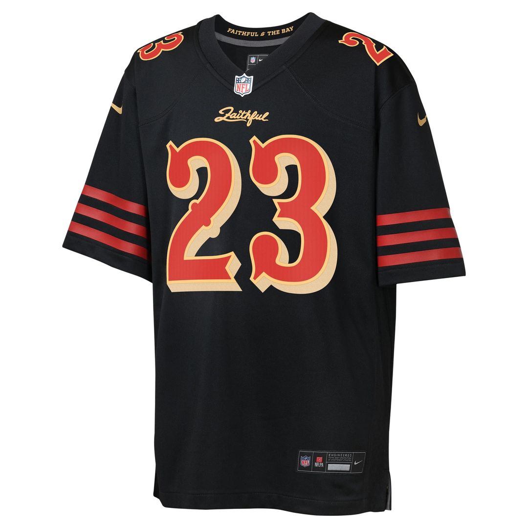 Christian McCaffrey San Francisco 49ers Youth 2025 Rivalries Collection Game Jersey - Black