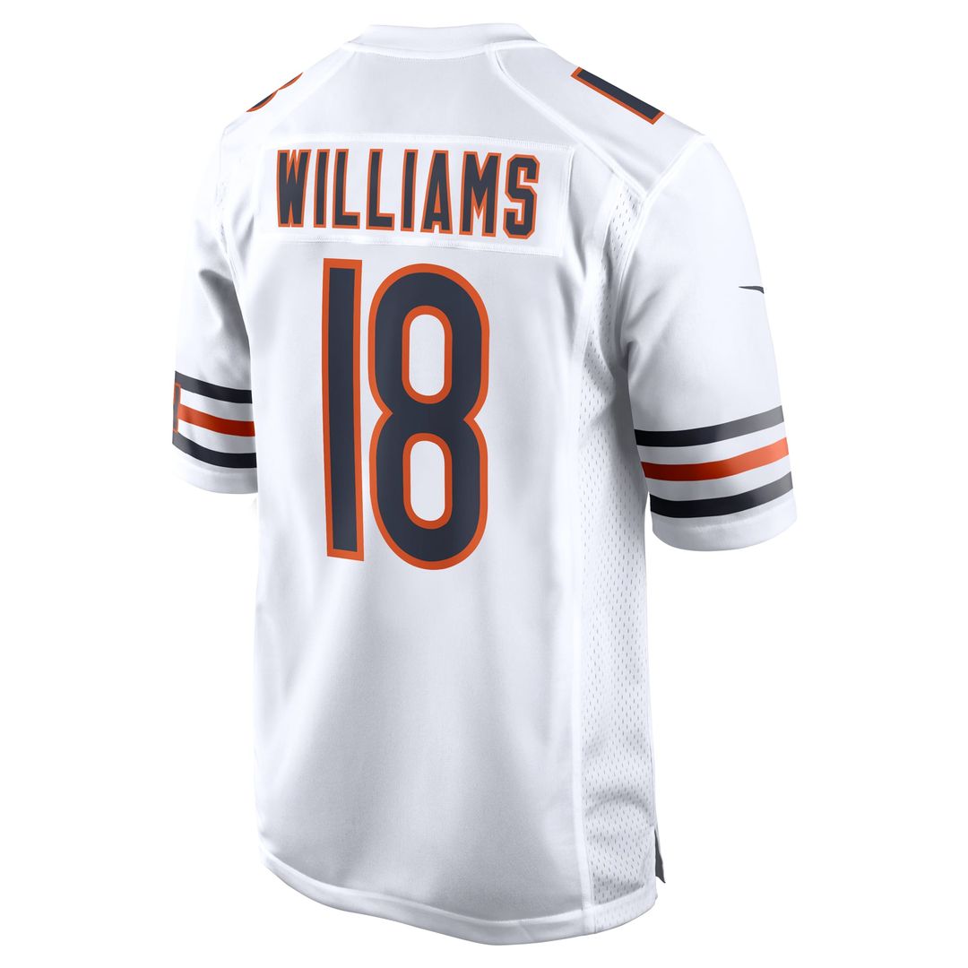 Caleb Williams Chicago Bears First Round Pick Player Game Jersey - White