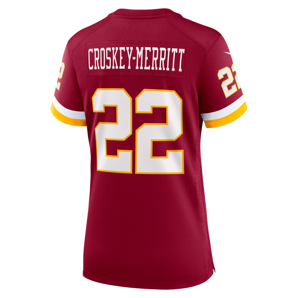 Jacory Croskey - Merritt Washington Commanders Women's Game Super Bowl Era Jersey - White