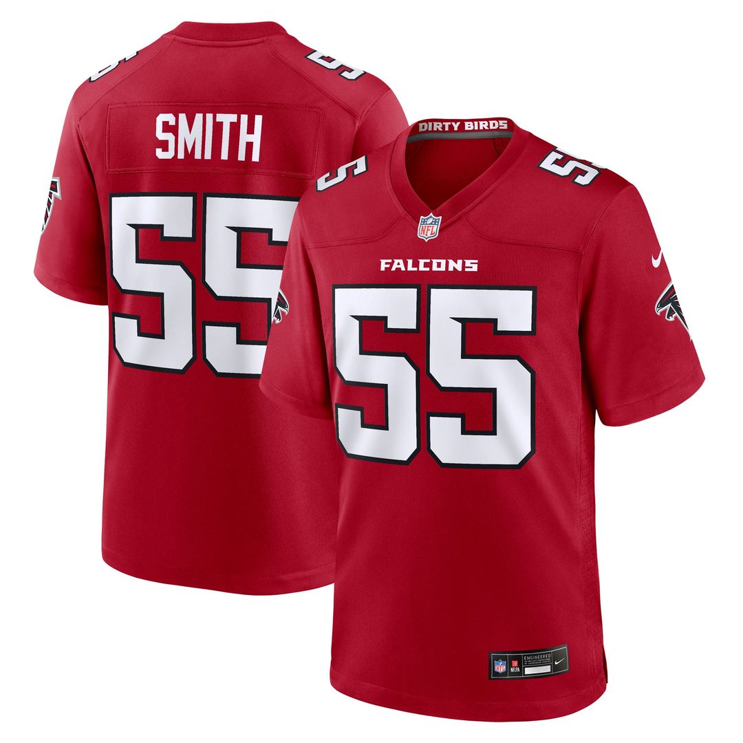 Za'Darius Smith Atlanta Falcons Team Game Jersey - Red