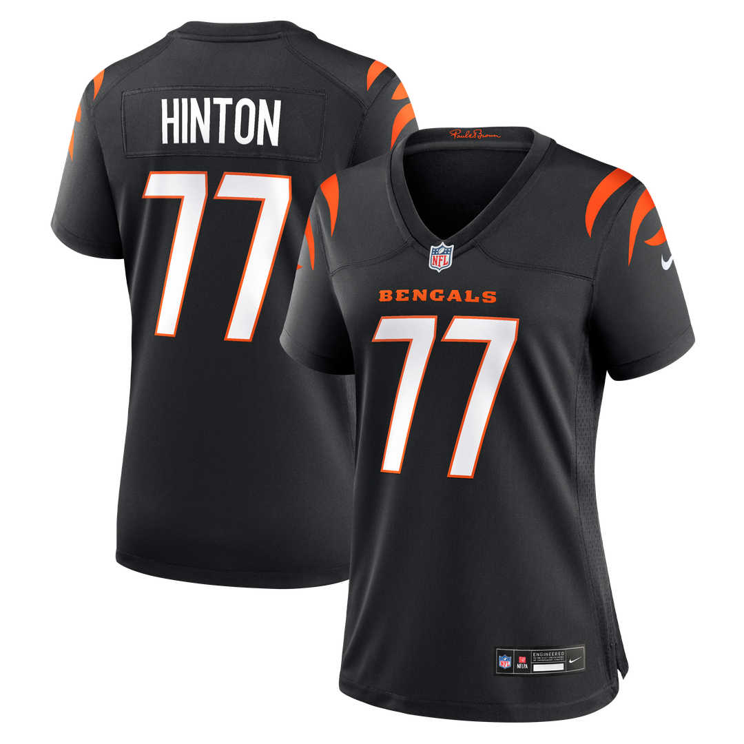 Myles Hinton Cincinnati Bengals Women's Team Game Jersey - Black