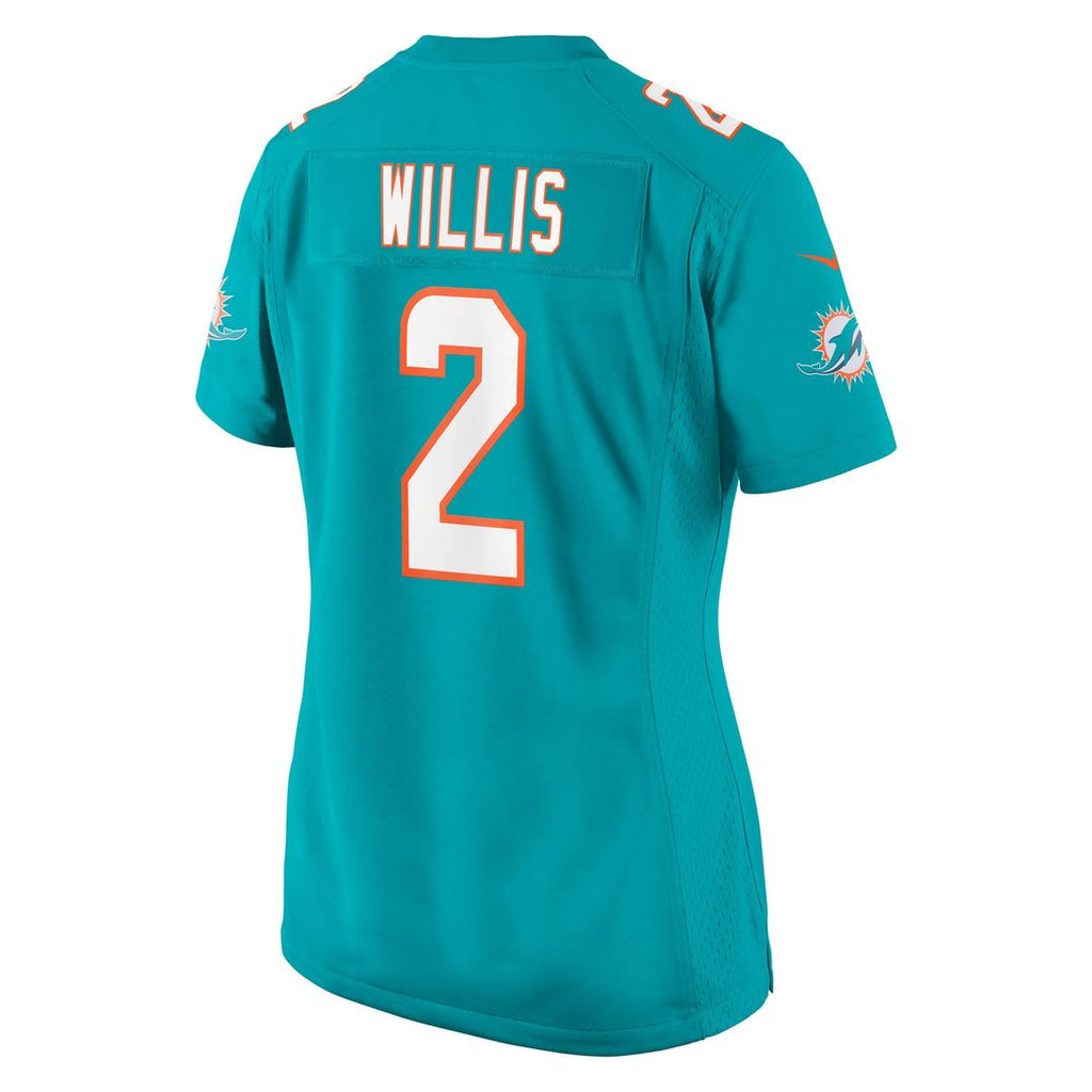 Malik Willis Miami Dolphins Women's Game Jersey - Aqua