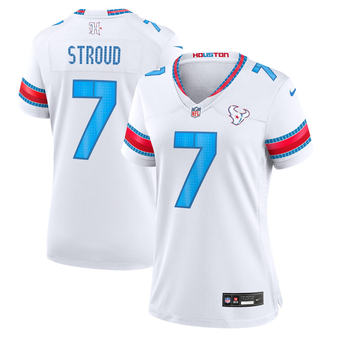 C.J. Stroud Houston Texans Women's 2026 Rivalries Collection Game Jersey - White