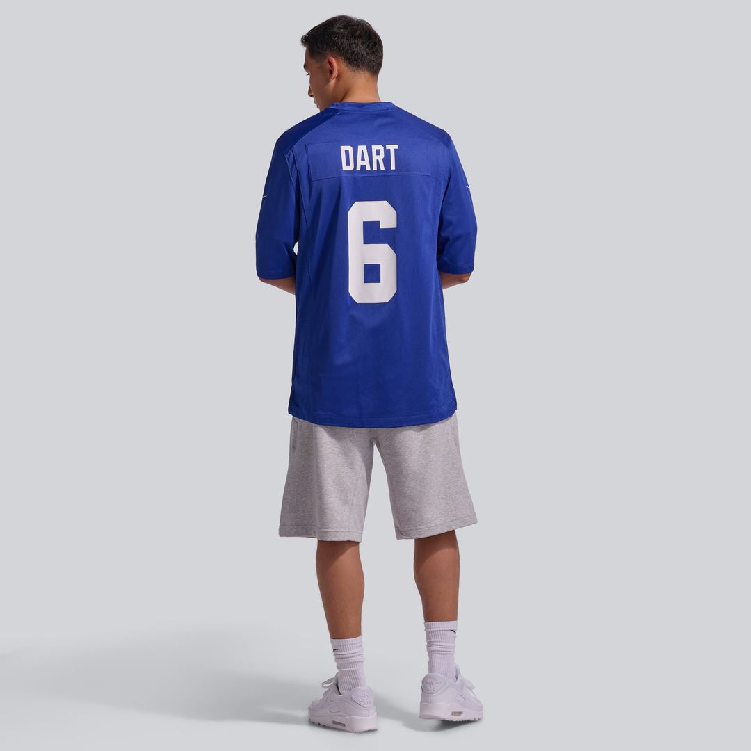 Jaxson Dart New York Giants Game Jersey - White