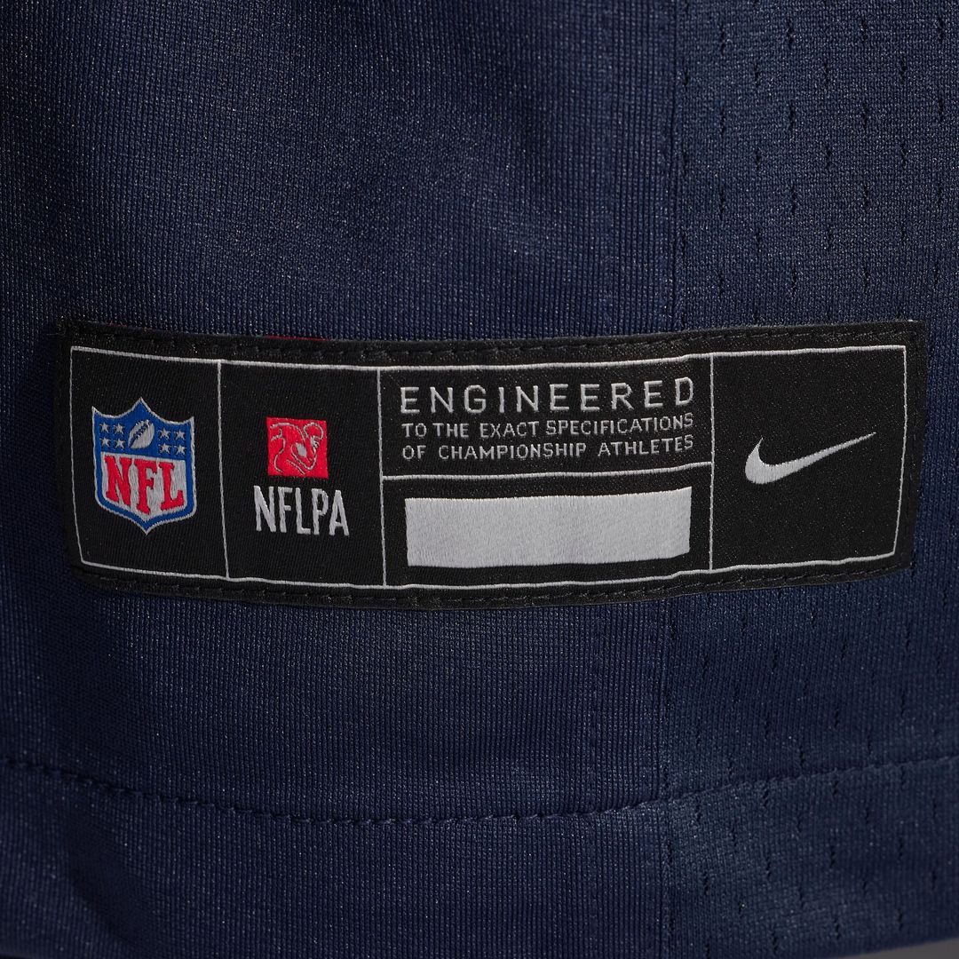 TJ Edwards Chicago Bears Game Player Jersey - Navy