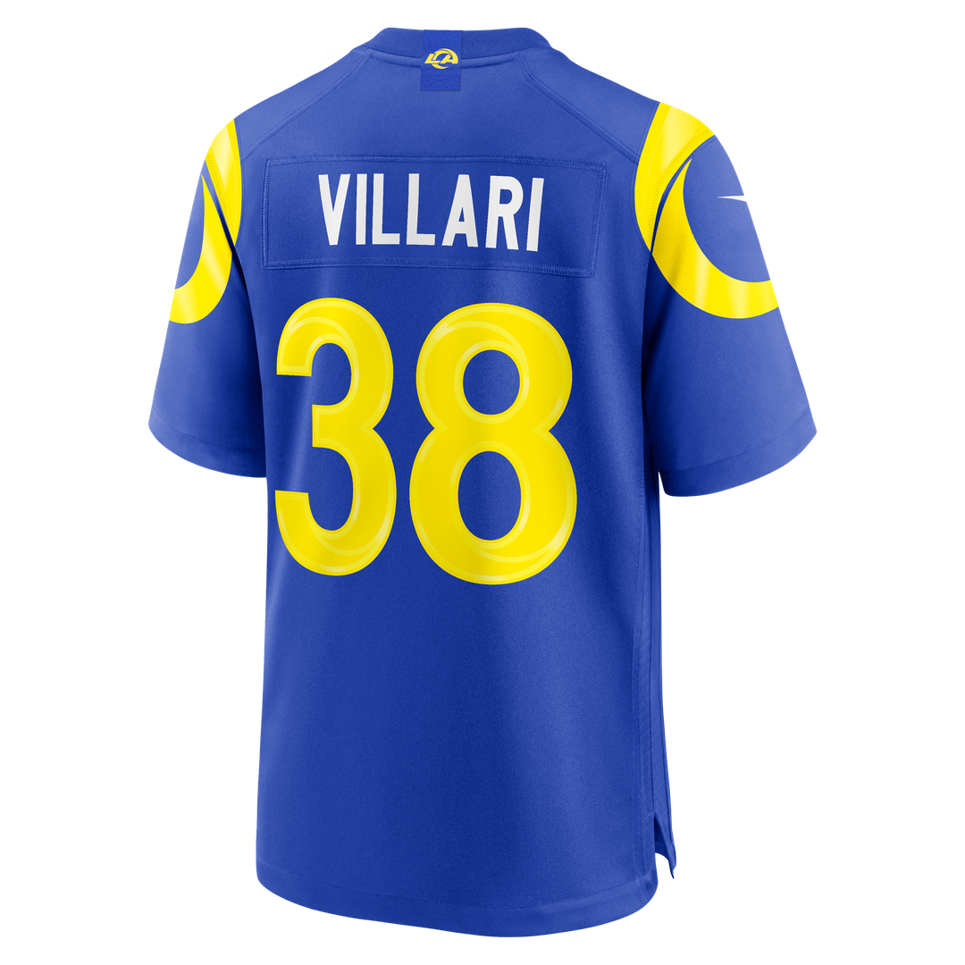 Dan Villari Los Angeles Rams Game Jersey - Royal