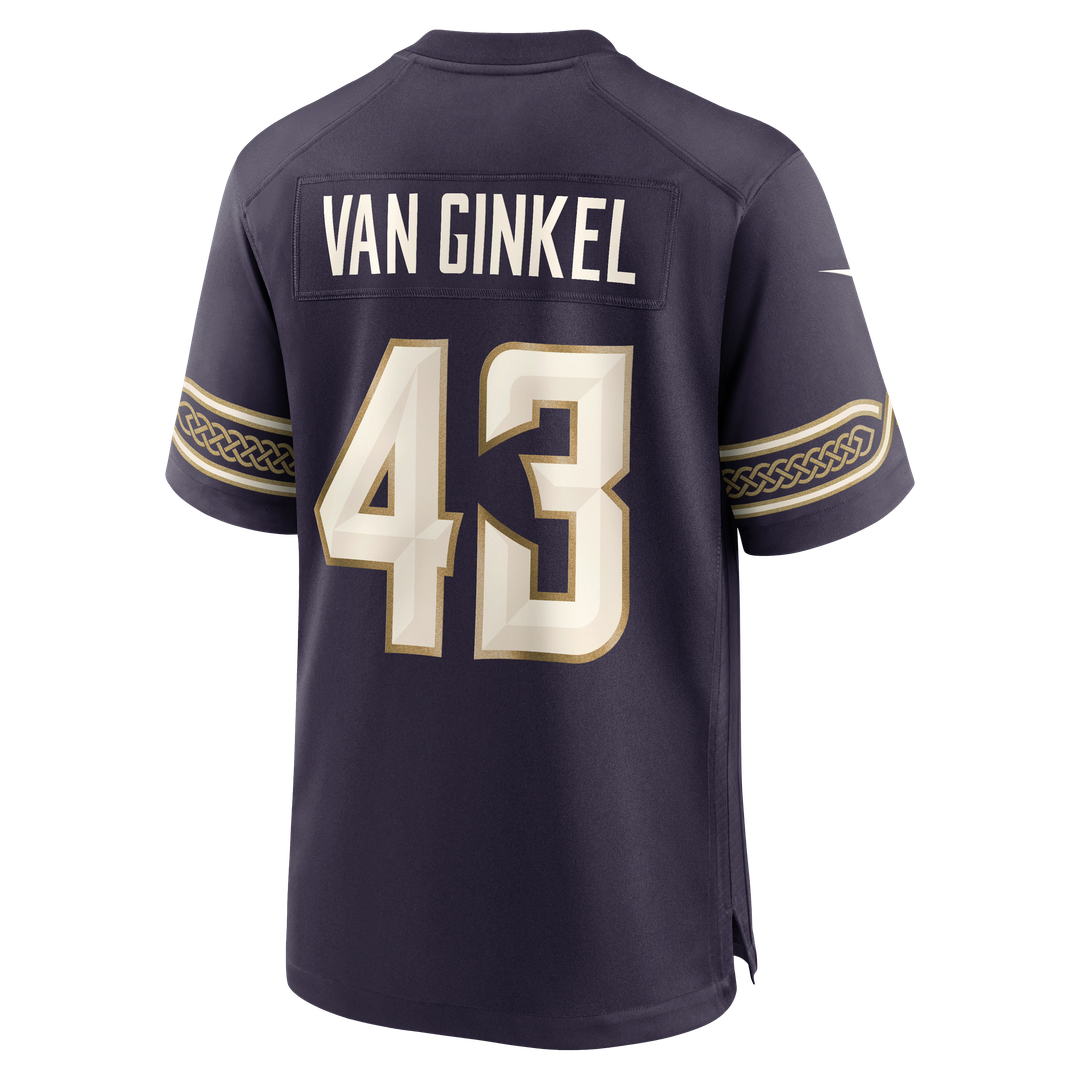 Andrew Van Ginkel Minnesota Vikings 2026 Rivalries Collection Game Jersey - Purple