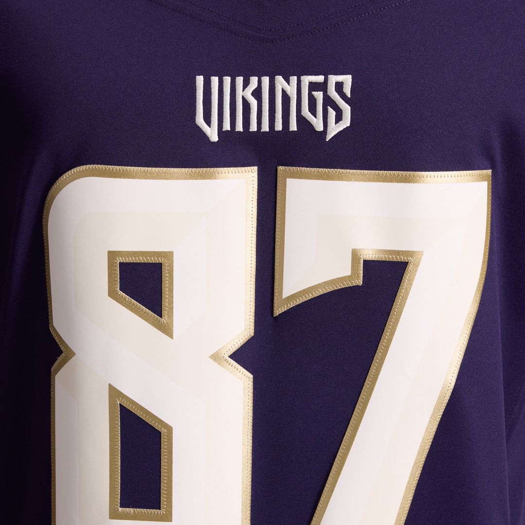 T.J. Hockenson Minnesota Vikings 2026 Rivalries Collection Stitched Limited Jersey - Purple