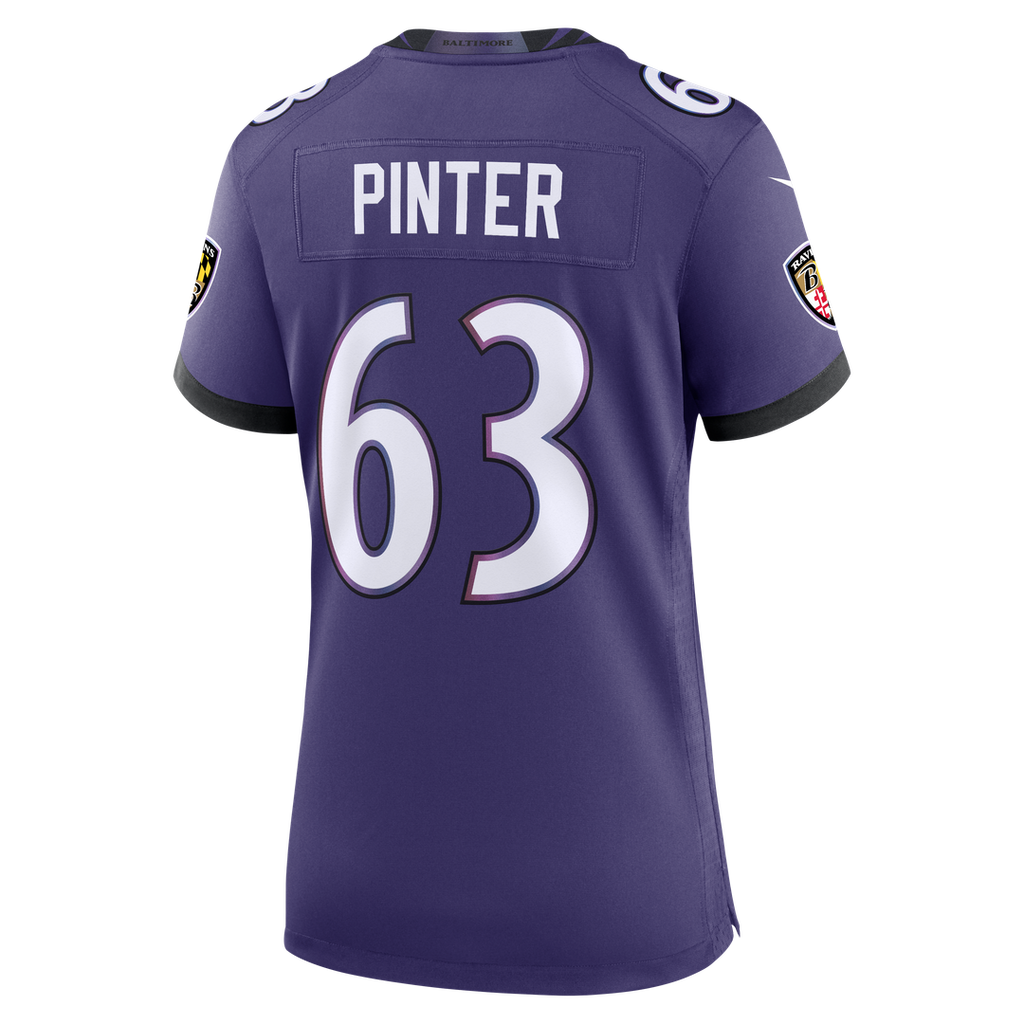 Danny Pinter Baltimore Ravens Women's Team Game Jersey - Purple