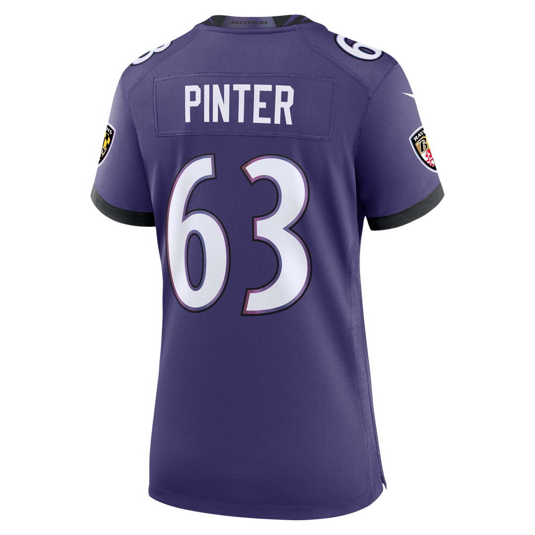 Danny Pinter Baltimore Ravens Women's Team Game Jersey - Purple