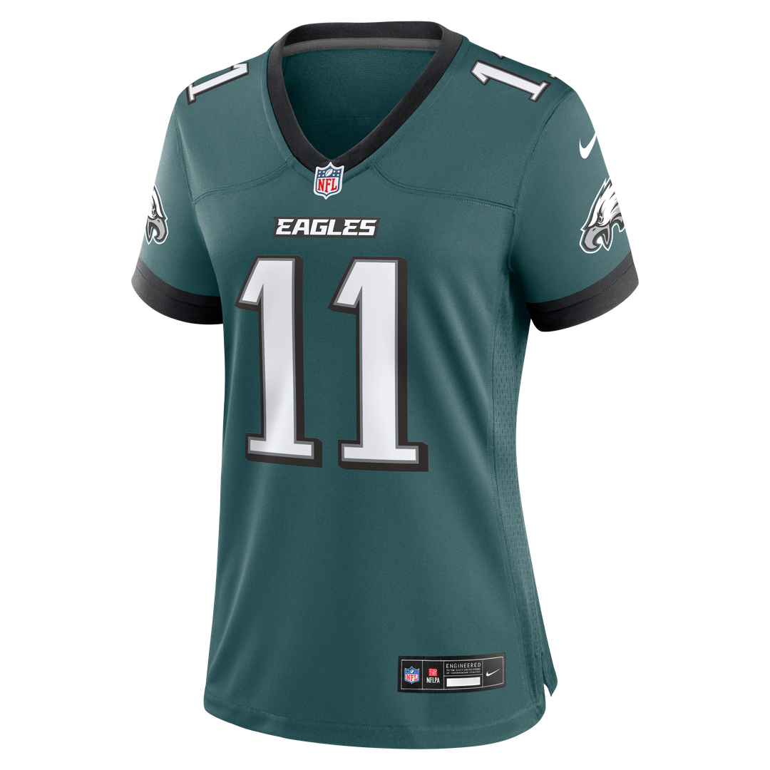Jihaad Campbell Philadelphia Eagles Women's Team Game Jersey - Midnight Green