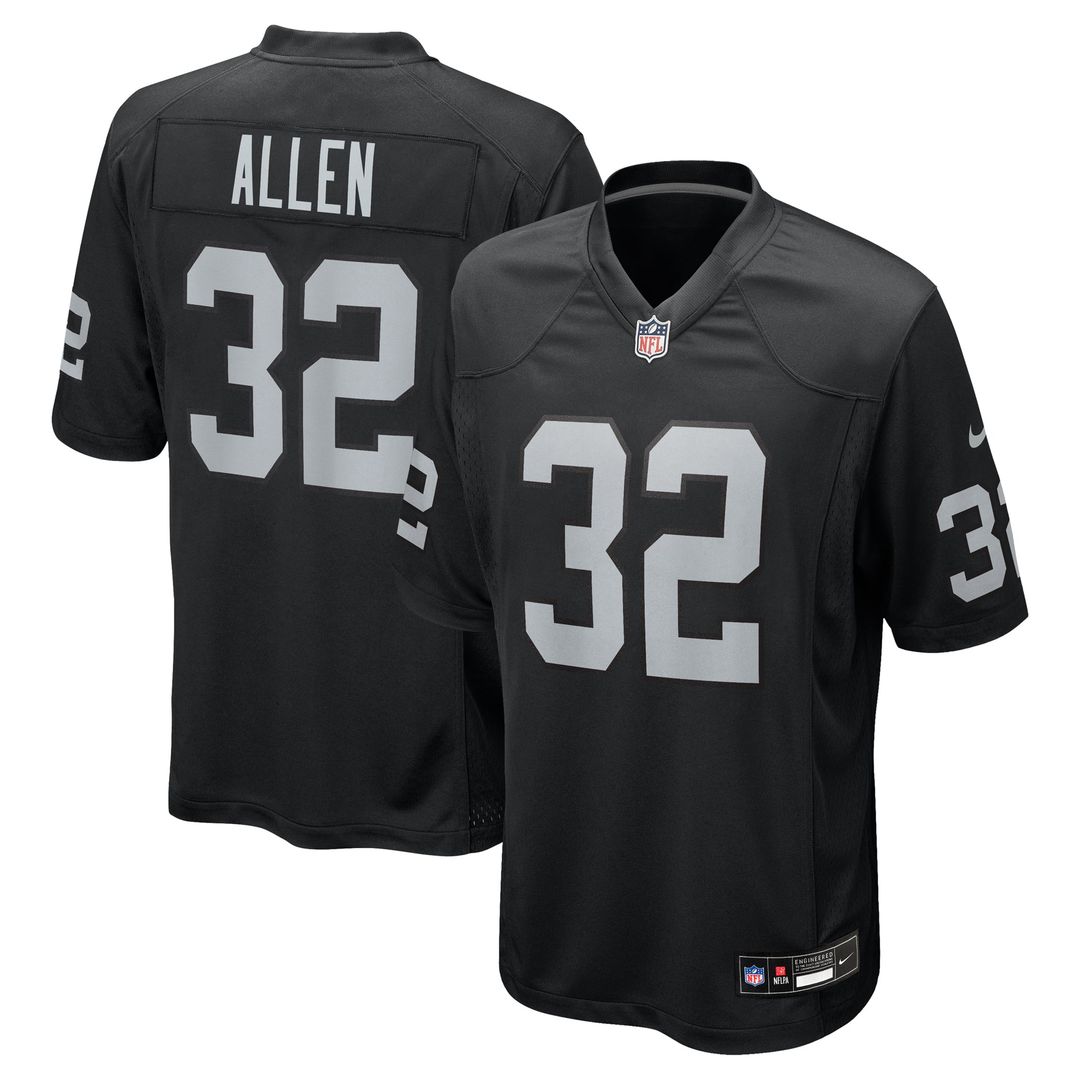 Marcus Allen Las Vegas Raiders Game Retired Player Jersey - Black