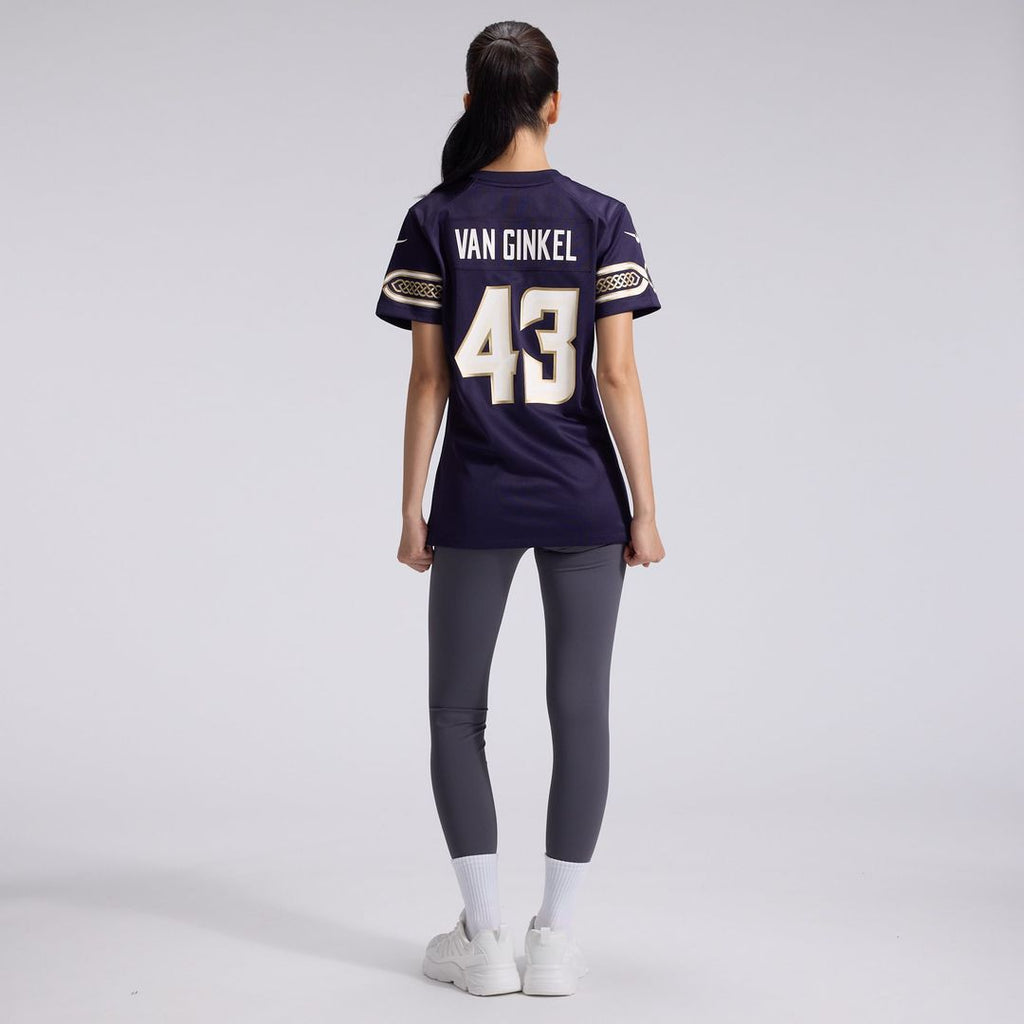 Andrew Van Ginkel Minnesota Vikings Women's 2026 Rivalries Collection Game Jersey - Purple