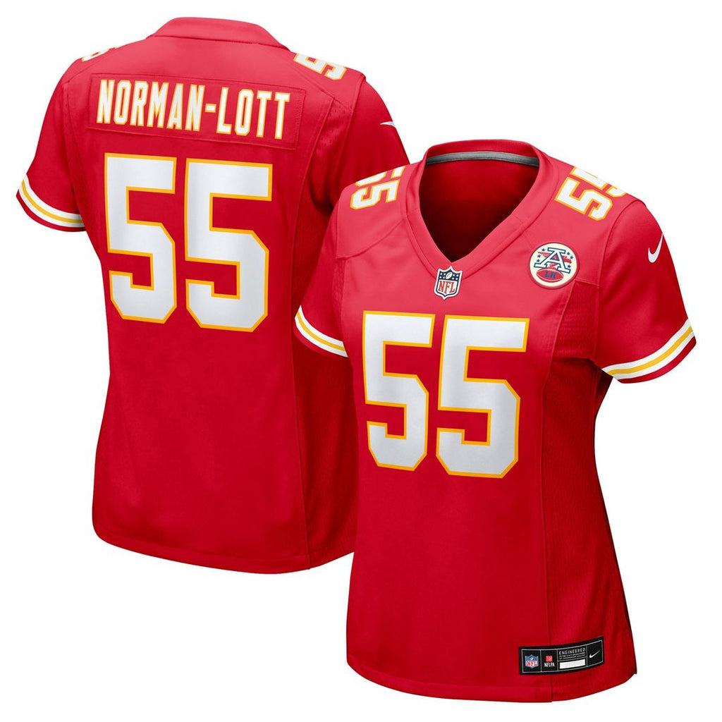 Omarr Norman - Lott Kansas City Chiefs Women's Team Game Jersey - Red