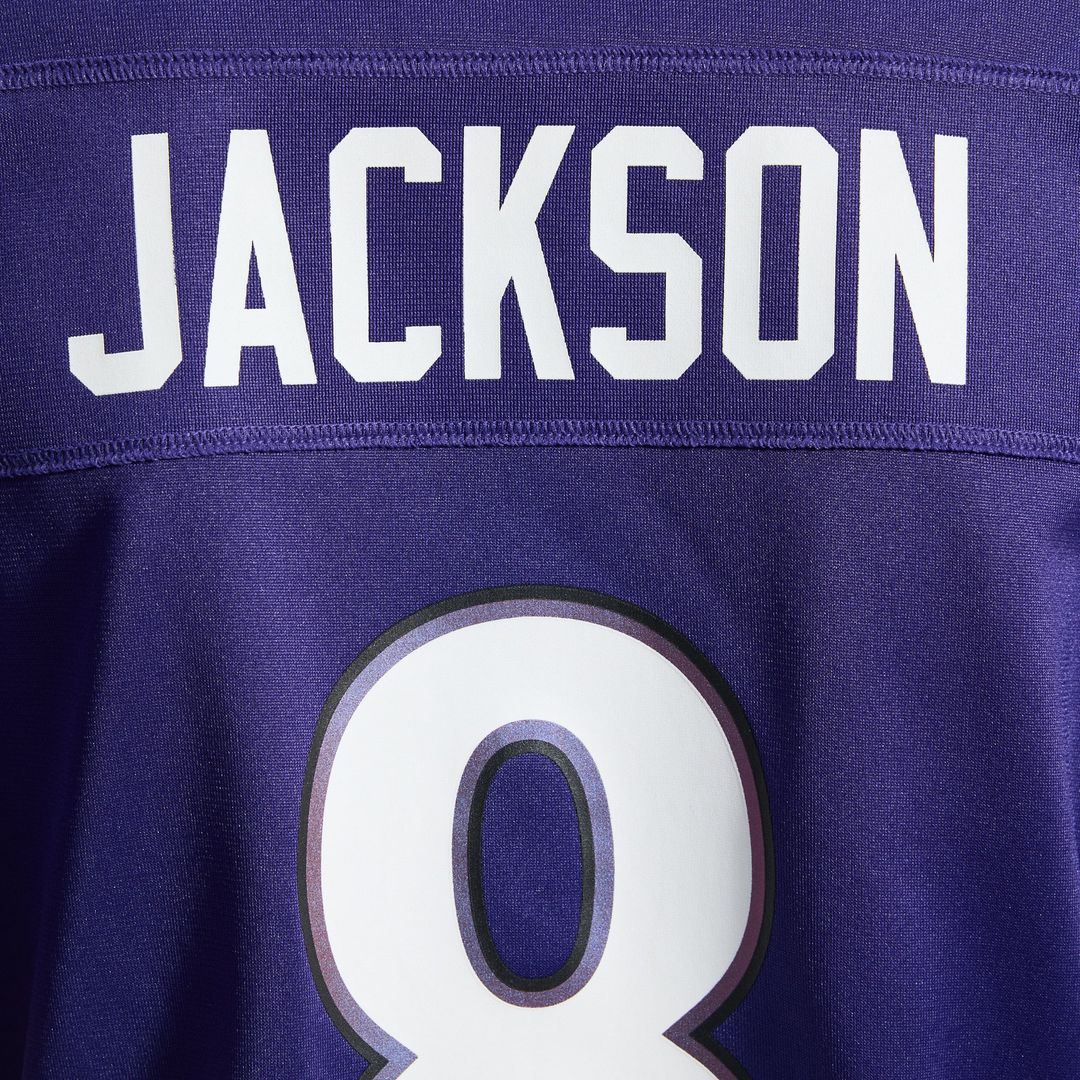 Lamar Jackson Baltimore Ravens Women's Team Game Jersey - Purple