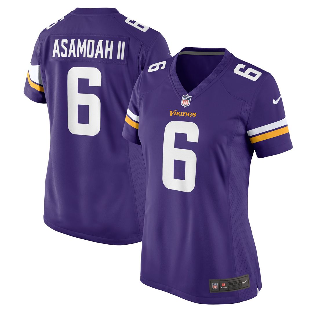 Brian Asamoah II Minnesota Vikings Women's Game Jersey - Purple