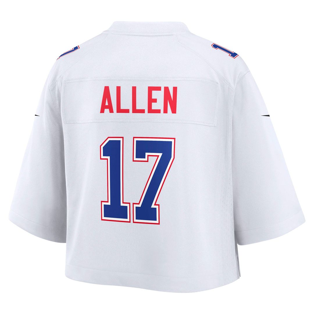 Josh Allen Buffalo Bills Women's Cropped Fashion Game Jersey - White