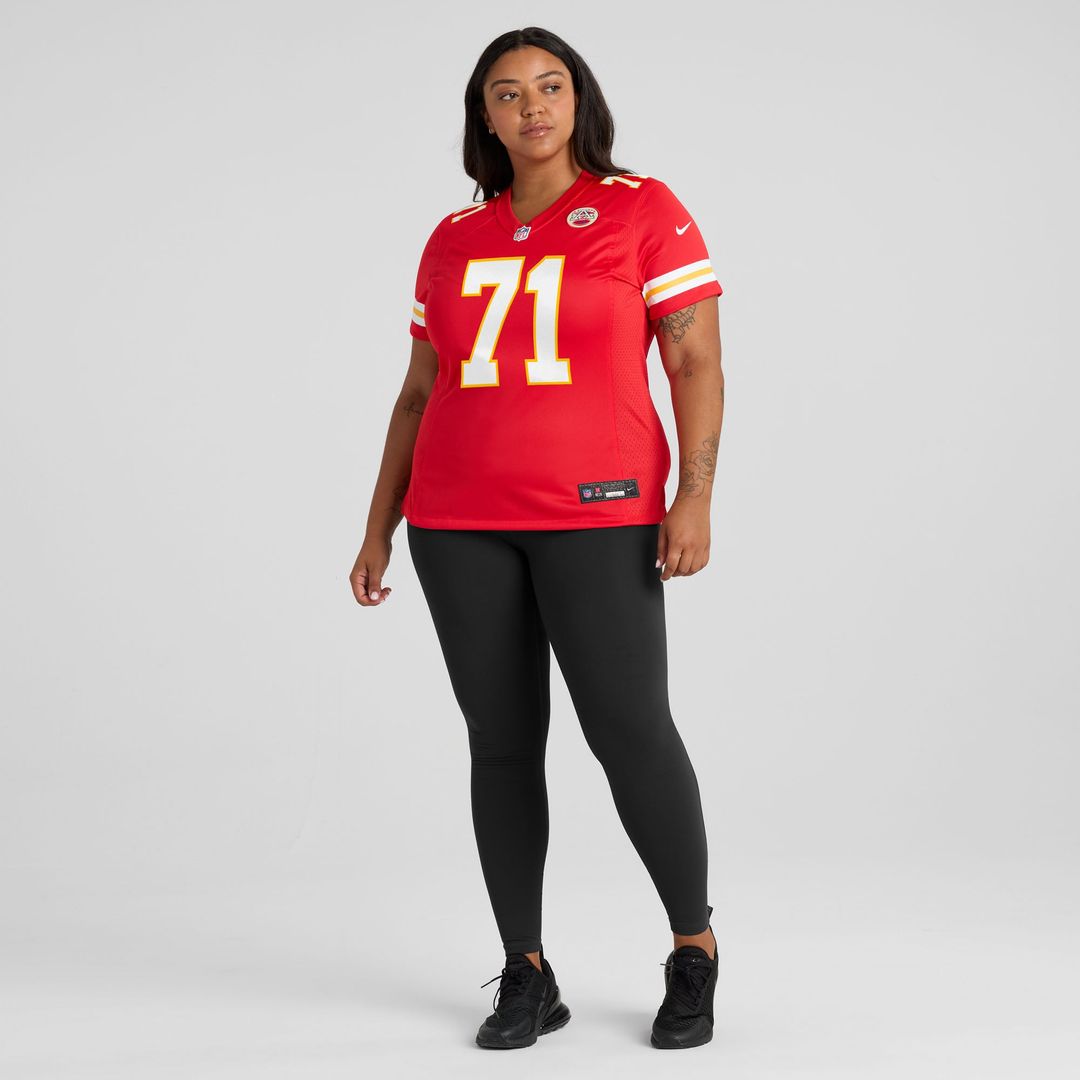 Josh Simmons Kansas City Chiefs Women's Team Game Jersey - Red