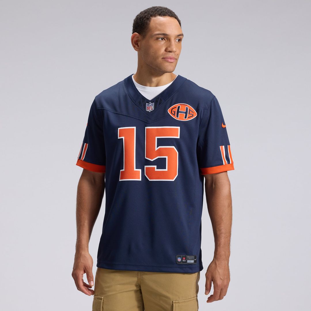 Rome Odunze Chicago Bears 2026 Rivalries Collection Stitched Limited Jersey - Navy