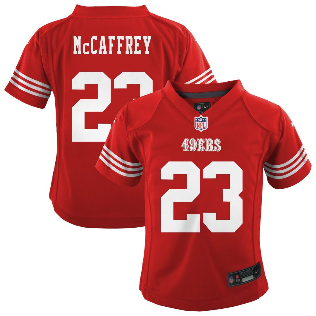 Christian McCaffrey San Francisco 49ers Preschool Player Game Jersey - Scarlet