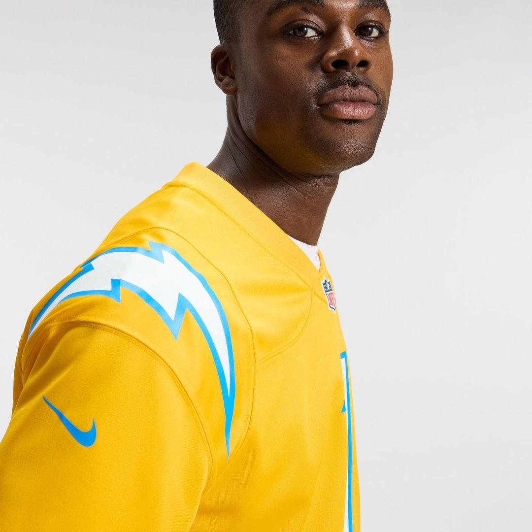 Quentin Johnston Los Angeles Chargers Alternate Charger Power Game Player Jersey - Gold