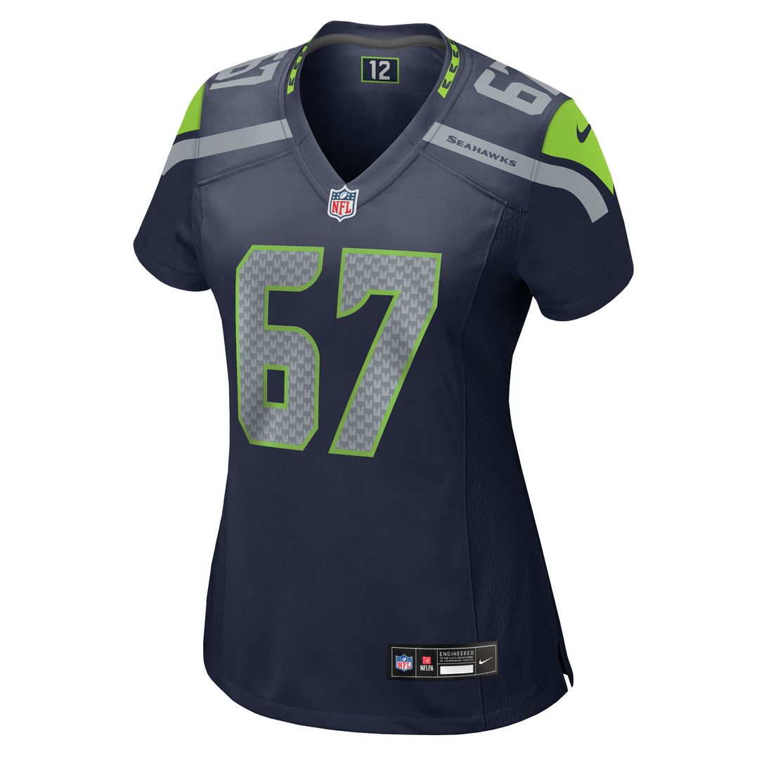 Charles Cross Seattle Seahawks Women's Team Game Jersey - College Navy