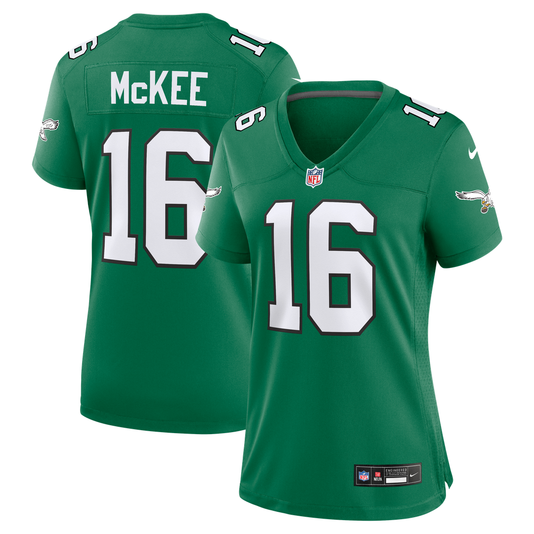 Tanner McKee Philadelphia Eagles Women's Alternate Game Jersey - Kelly Green