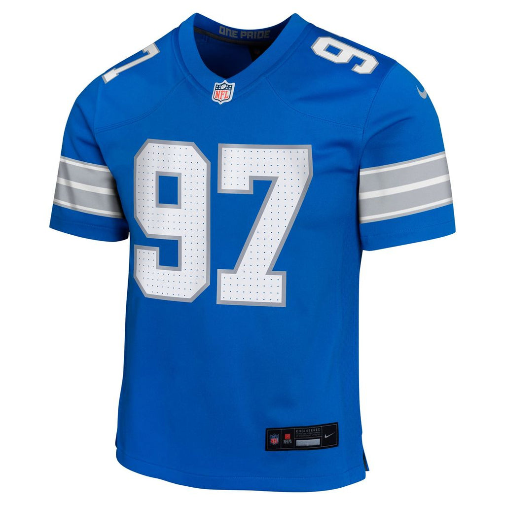 Aidan Hutchinson Detroit Lions Youth Game Jersey - Blue