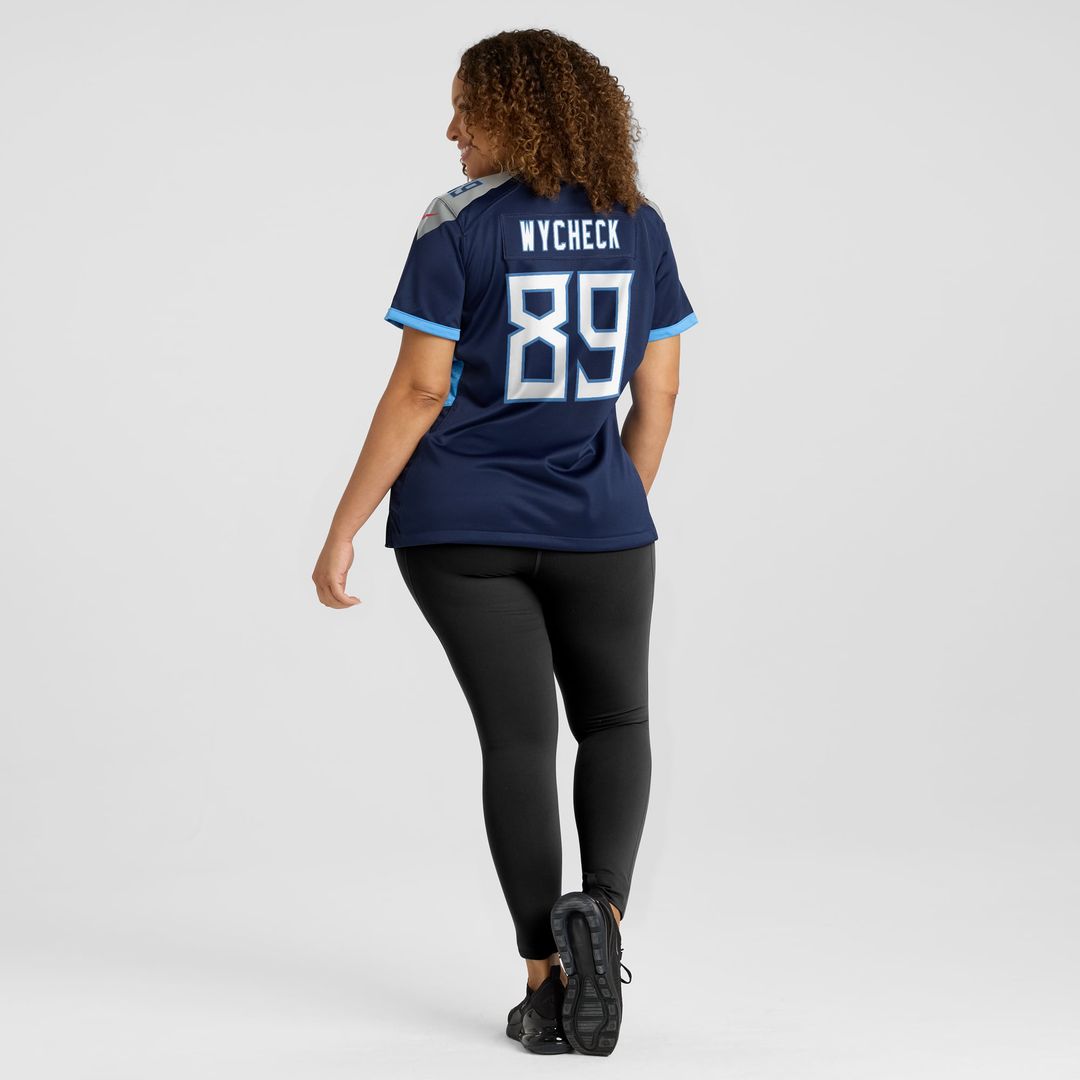 Frank Wycheck Tennessee Titans Women's Game Retired Player Jersey - Navy