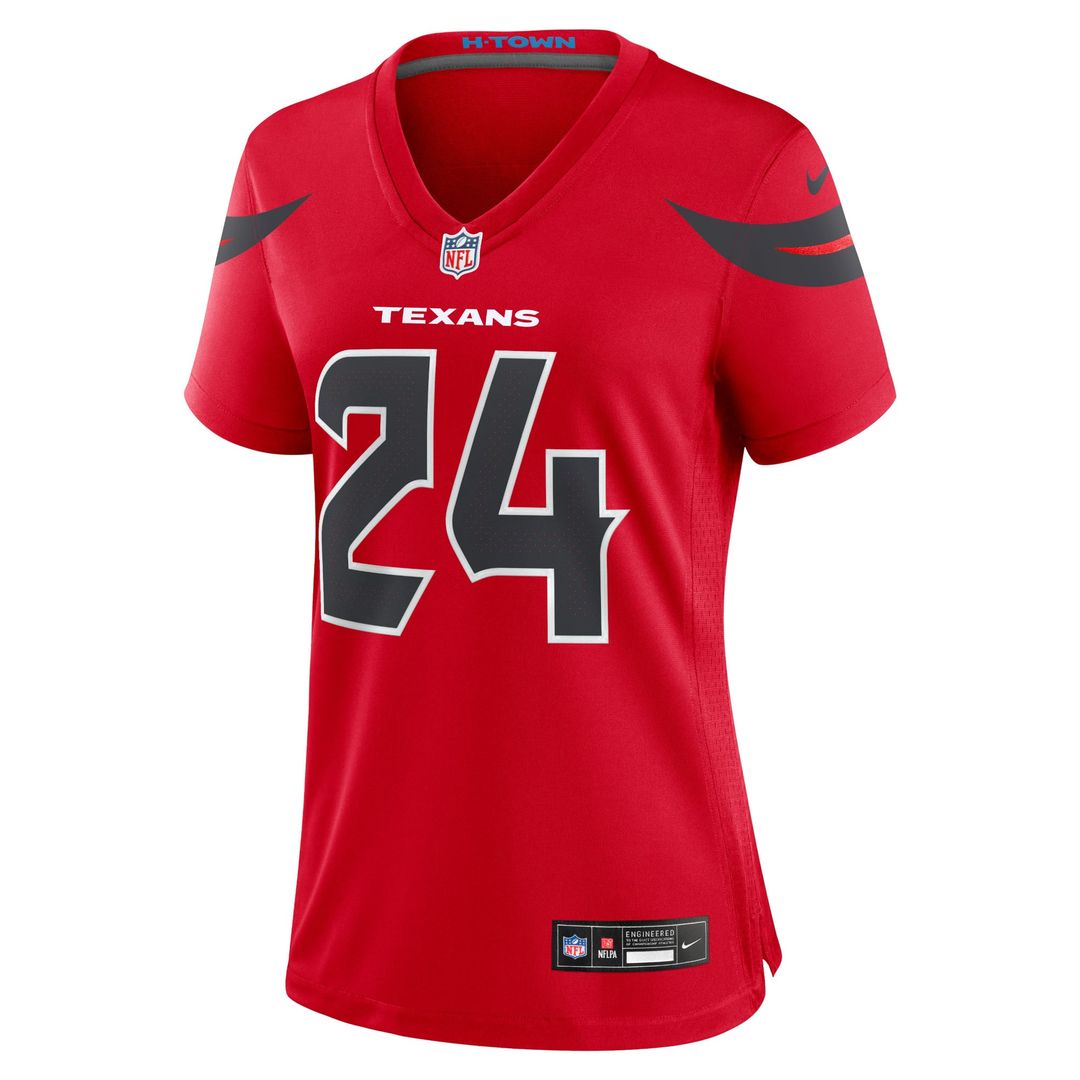 Derek Stingley Jr. Houston Texans Women's Alternate Game Jersey - Red