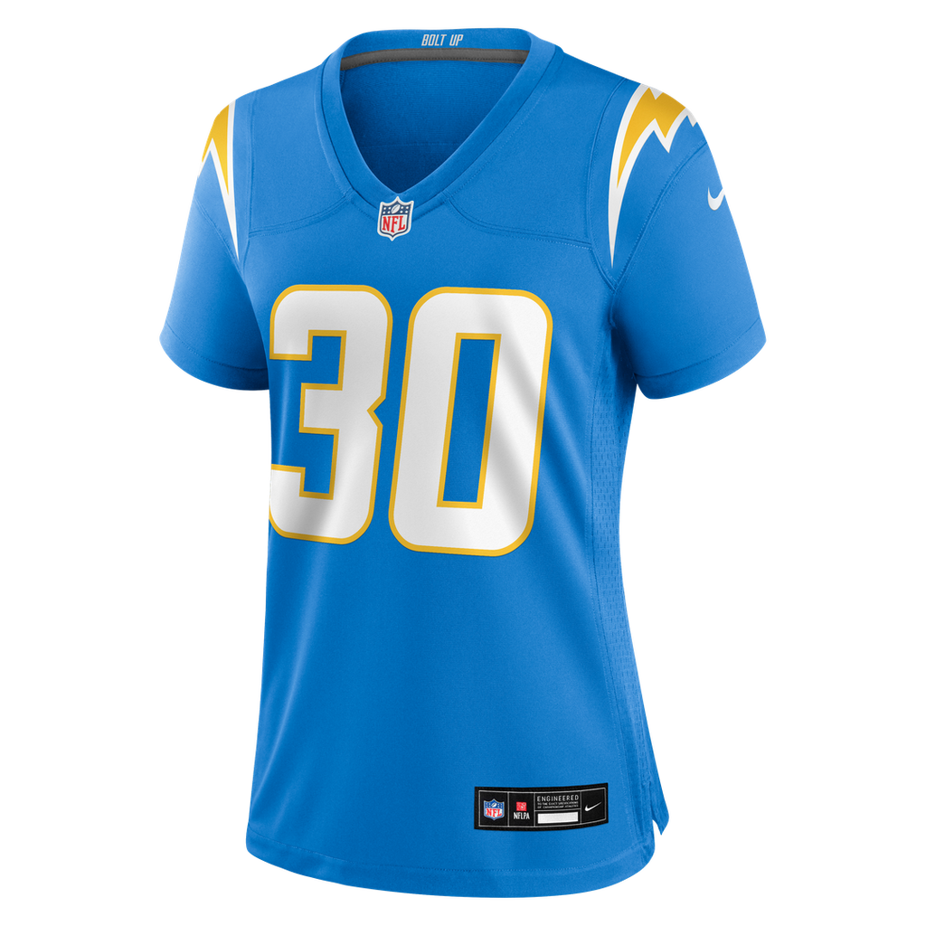 Alec Ingold Los Angeles Chargers Women's Team Game Jersey - Powder Blue