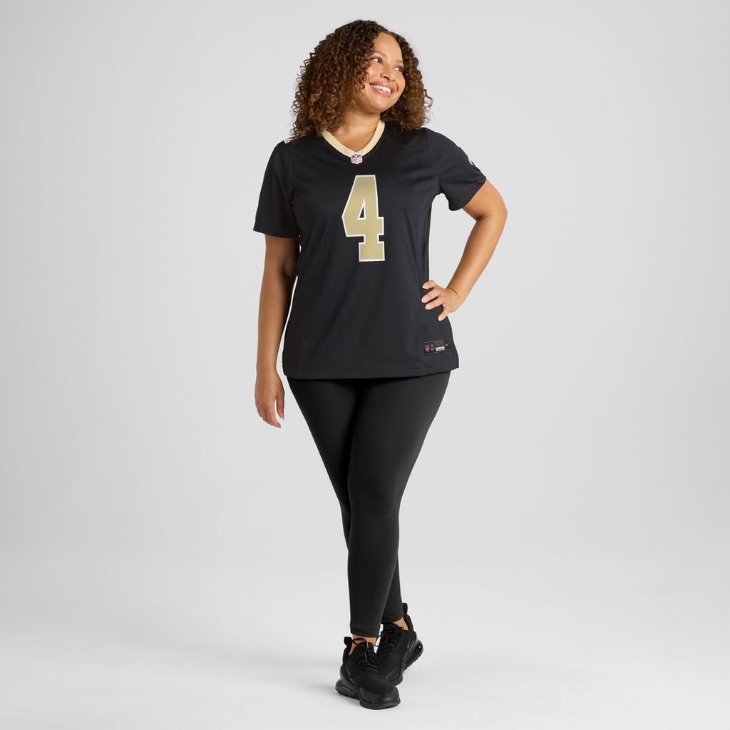 Oscar Delp New Orleans Saints Women's Team Game Jersey - Black
