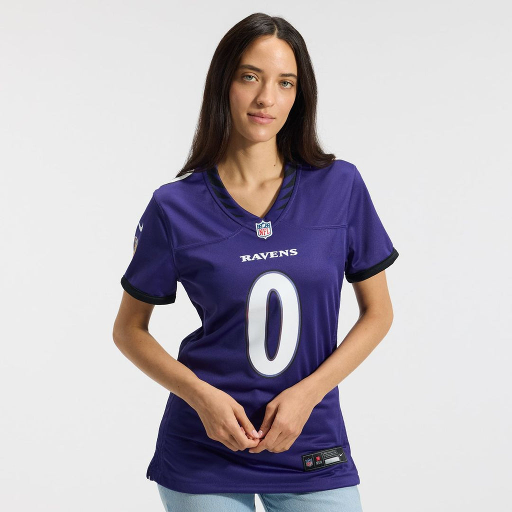 Roquan Smith Baltimore Ravens Women's Team Game Jersey - Purple