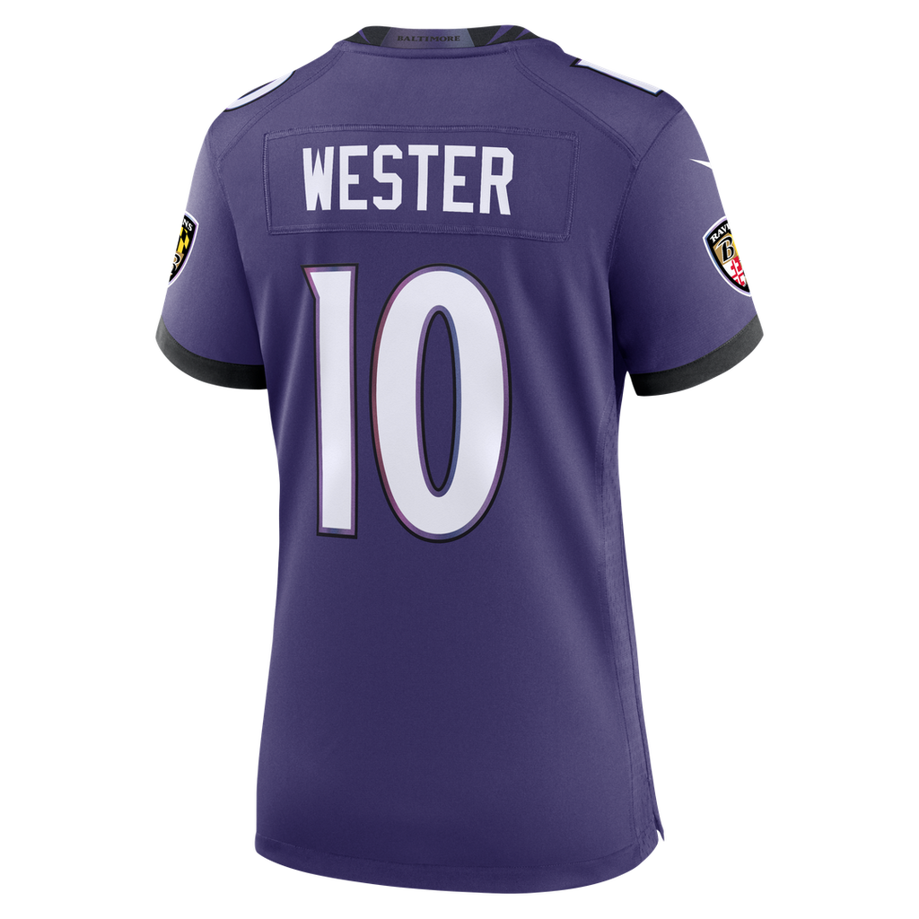 LaJohntay Wester Baltimore Ravens Women's Team Game Jersey - Purple