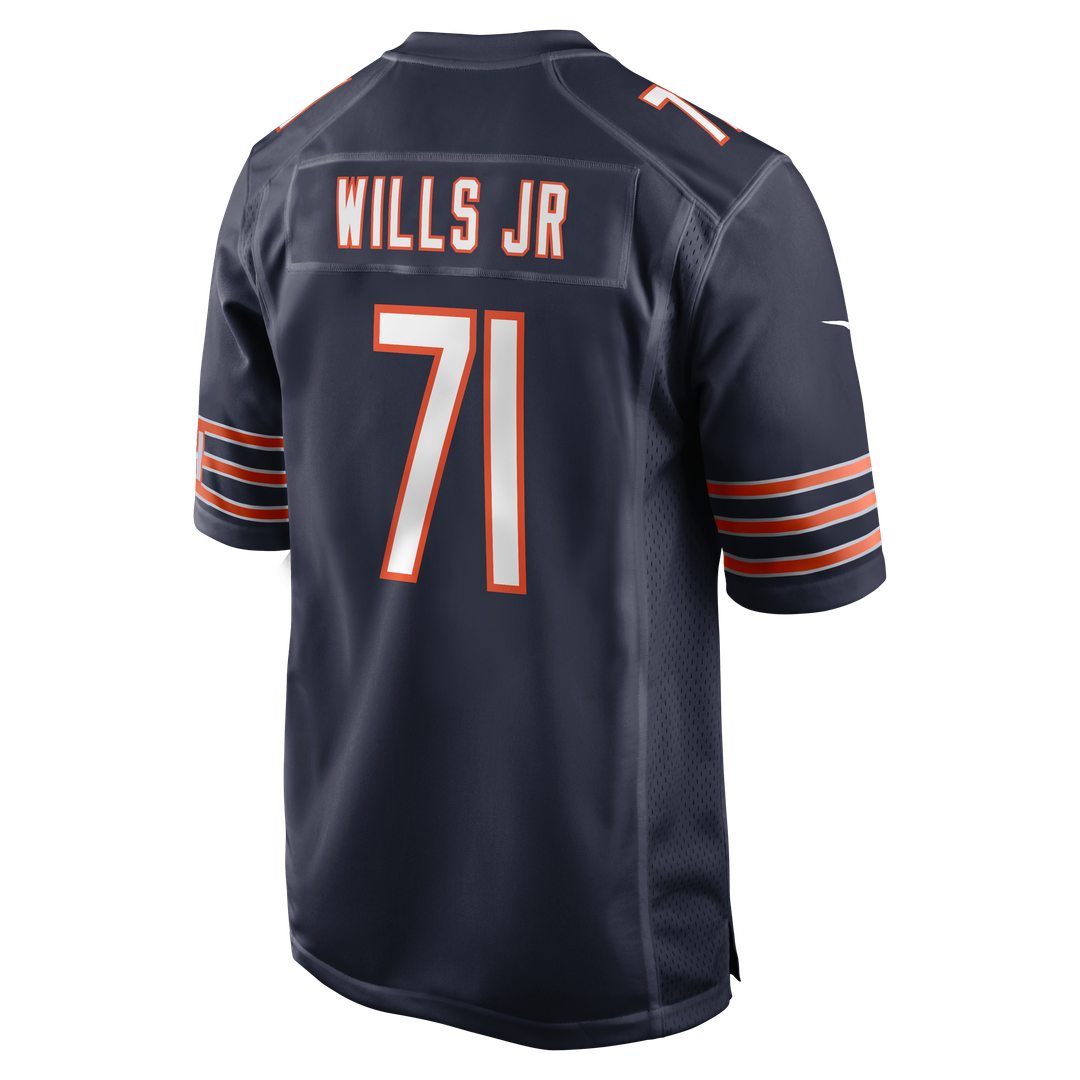 Jedrick Wills Jr. Chicago Bears Team Game Jersey - Navy