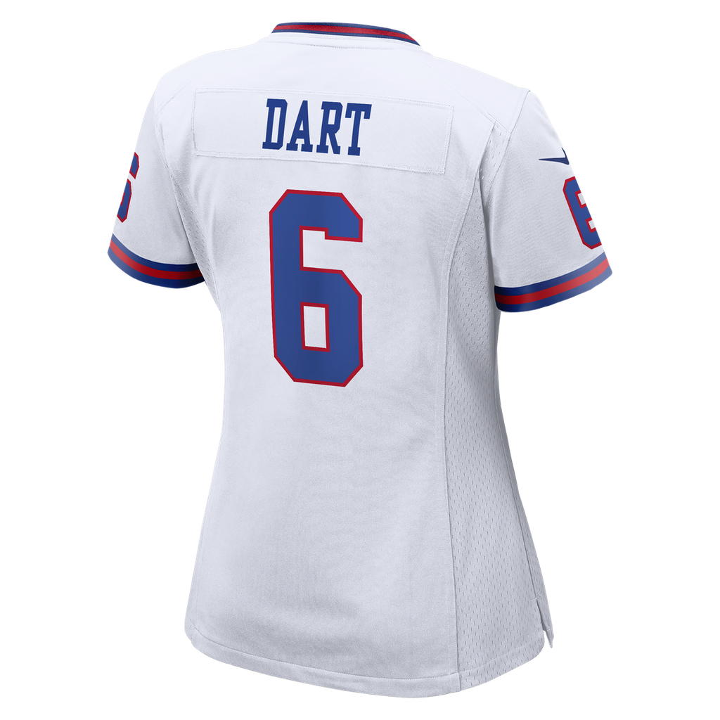 Jaxson Dart New York Giants Women's Alternate Vintage White Game Jersey - White