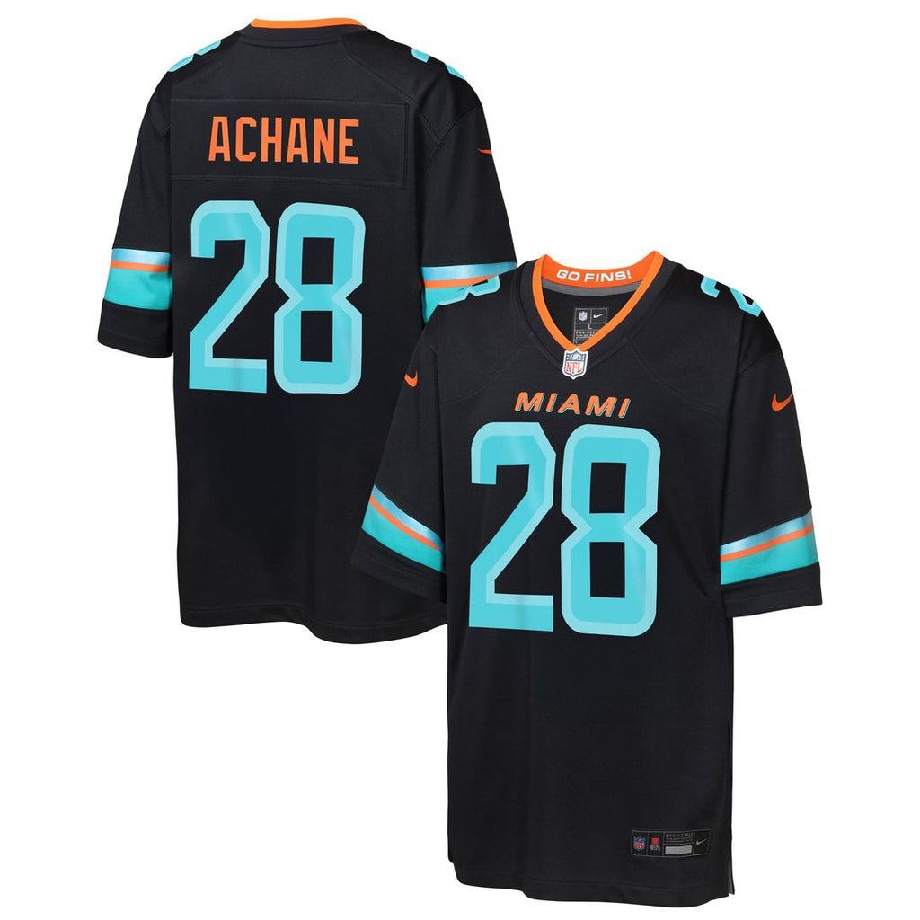 De’Von Achane Miami Dolphins Youth Rivalries Collection Game Jersey - Navy