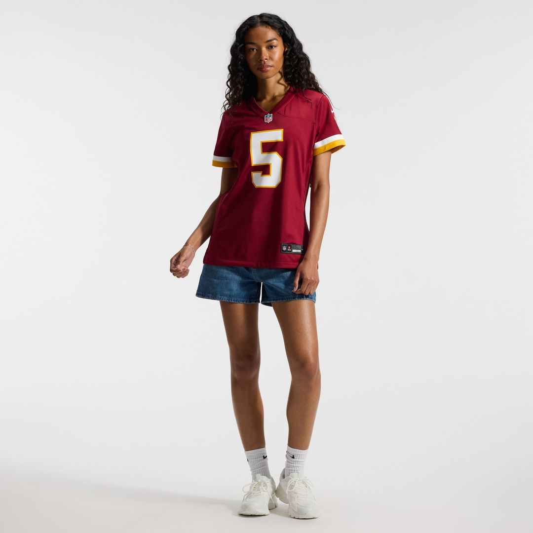 Jayden Daniels Washington Commanders Women's Hail Raiser Alternate Game Jersey - Black