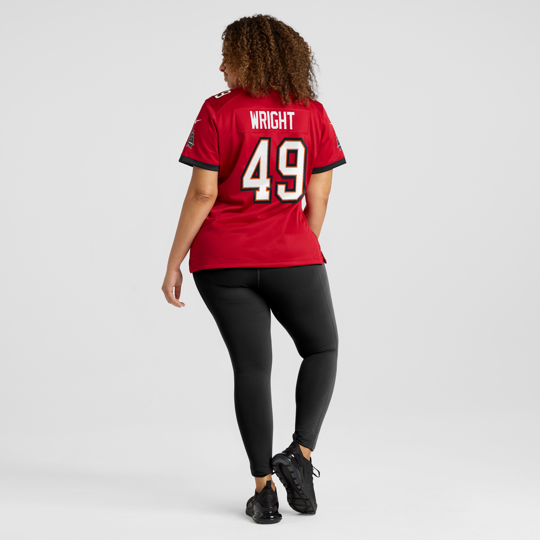 Owen Wright Tampa Bay Buccaneers Women's Team Game Jersey - Red