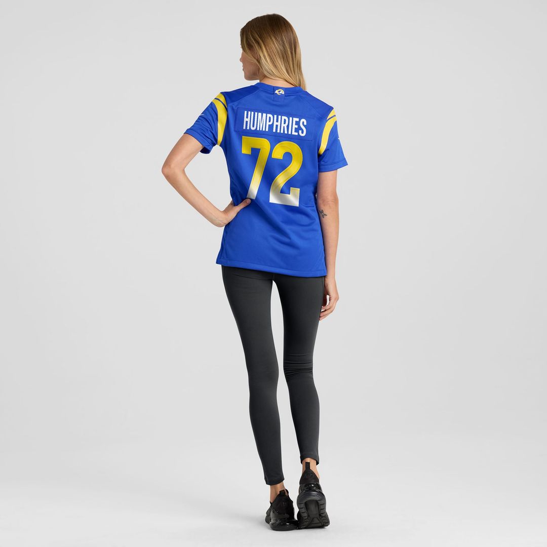 D.J. Humphries Los Angeles Rams Women's Team Game Jersey - Royal
