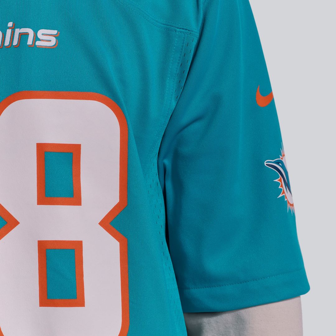 De’Von Achane Miami Dolphins Player Game Jersey - Aqua