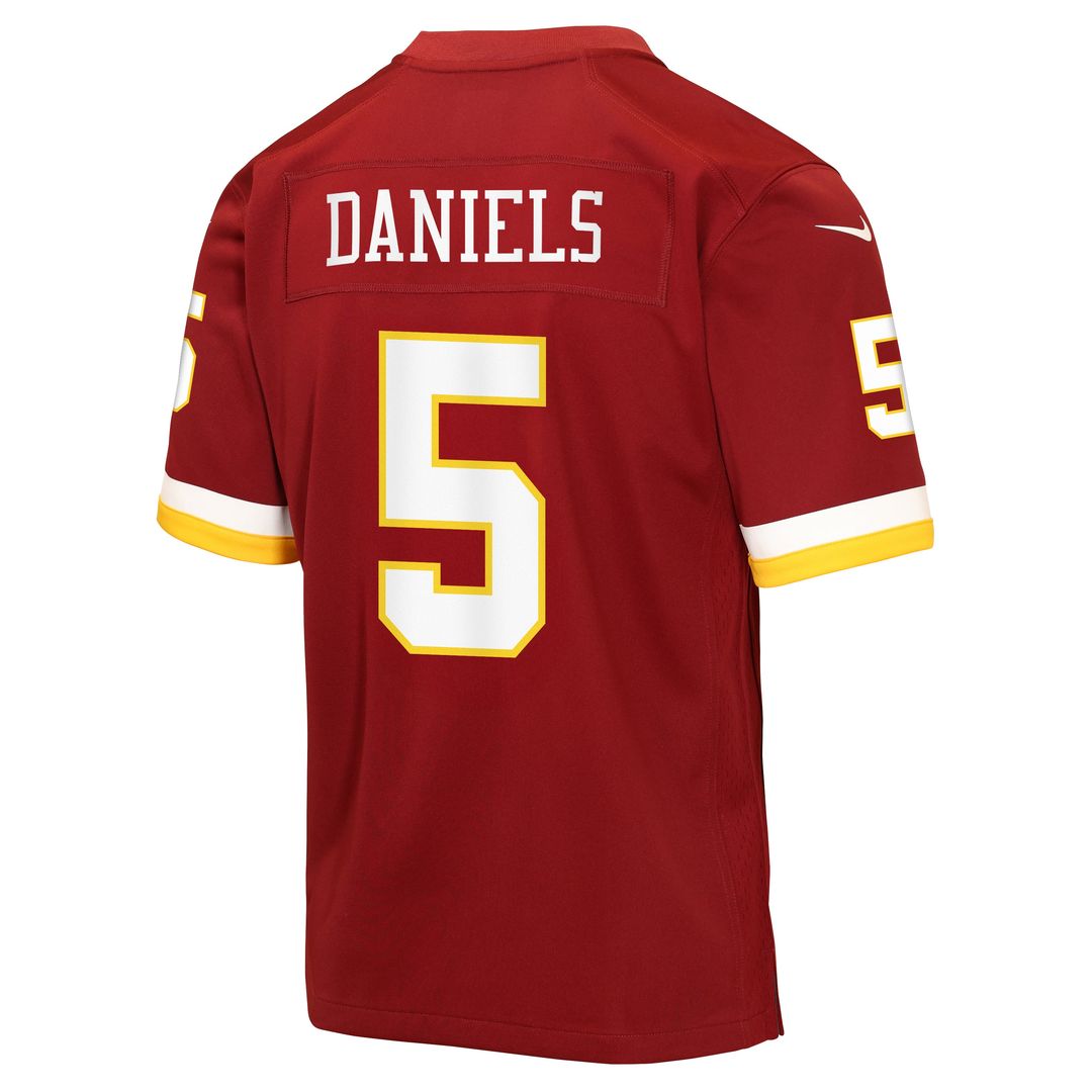 Jayden Daniels Washington Commanders Youth Game Jersey - Burgundy
